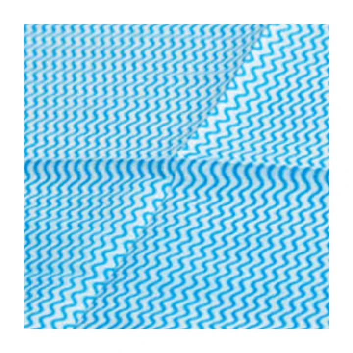 Disposable Blue Jumbo Roll Restaurant Dry Wipes Cleaning Hydroentangled Nonwoven For Brazil